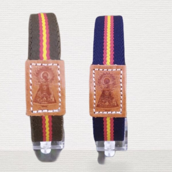 Pulsera elástica y piel Virgen del Pilar