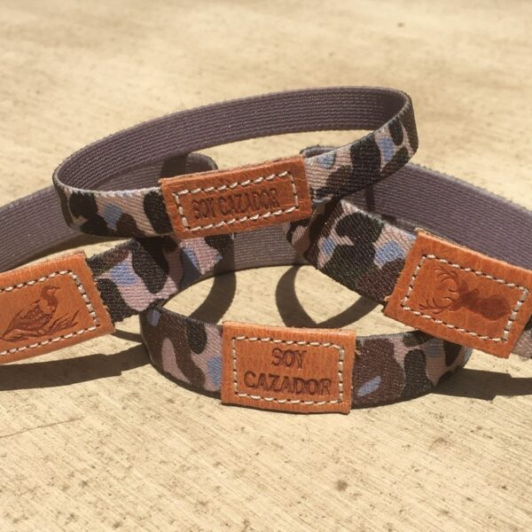 Pulsera elástica y piel Cazadores